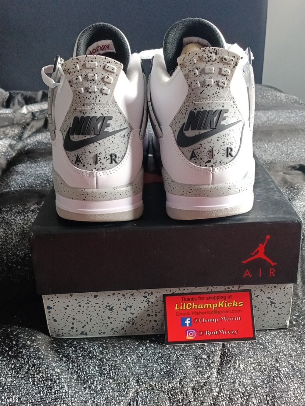 Air Jordan Retro 4 White Cement 2016 - Picture 5 of 7